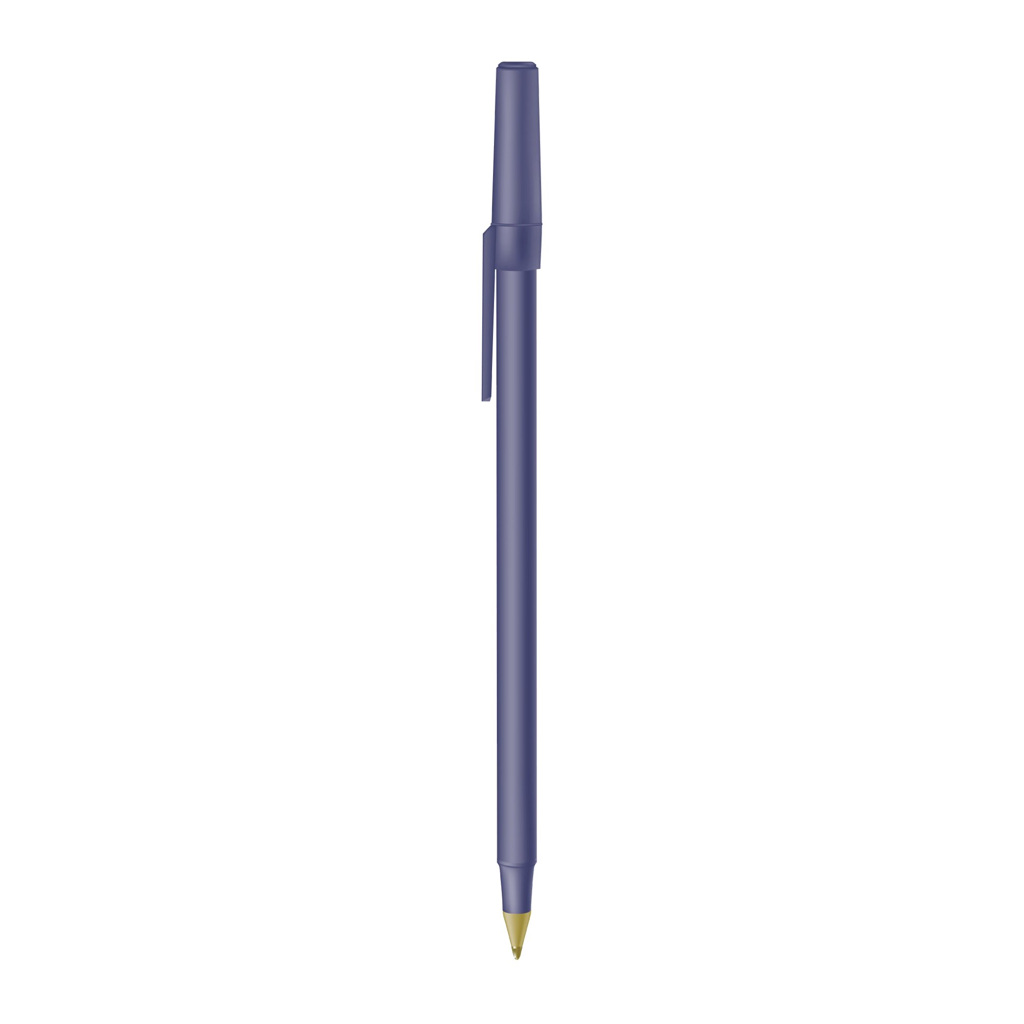Round Stic Ballpoint pen, Blue Ink, Medium Point, 1mm, 60 per box, sold as 1 box