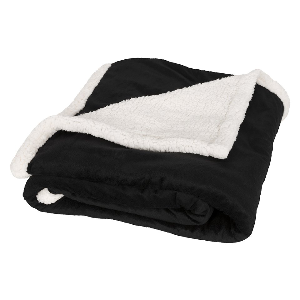 Field & Co. Lauren sherpa fleece plaid blanket PrintSimple