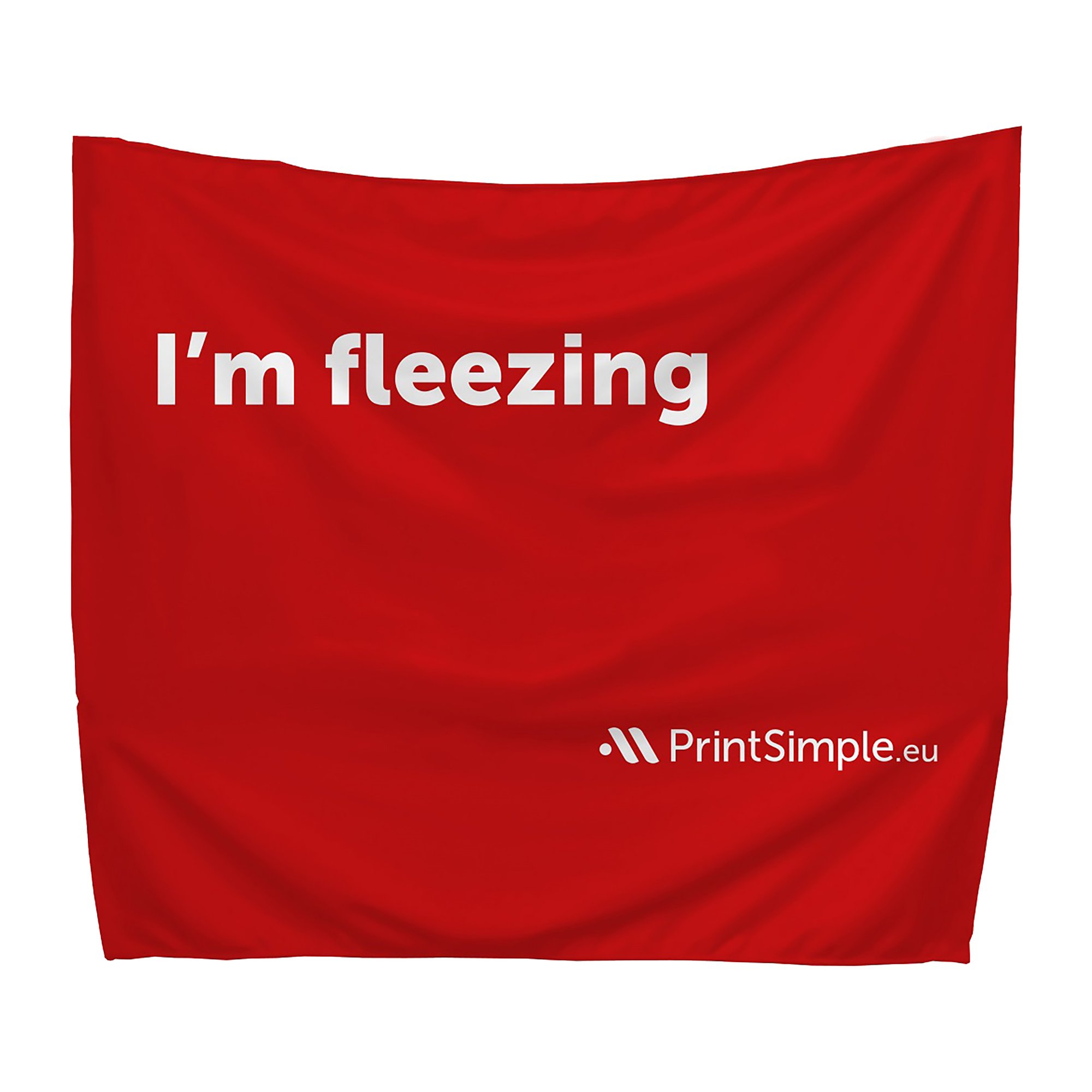 Leza large advertising blanket, printed allover PrintSimple