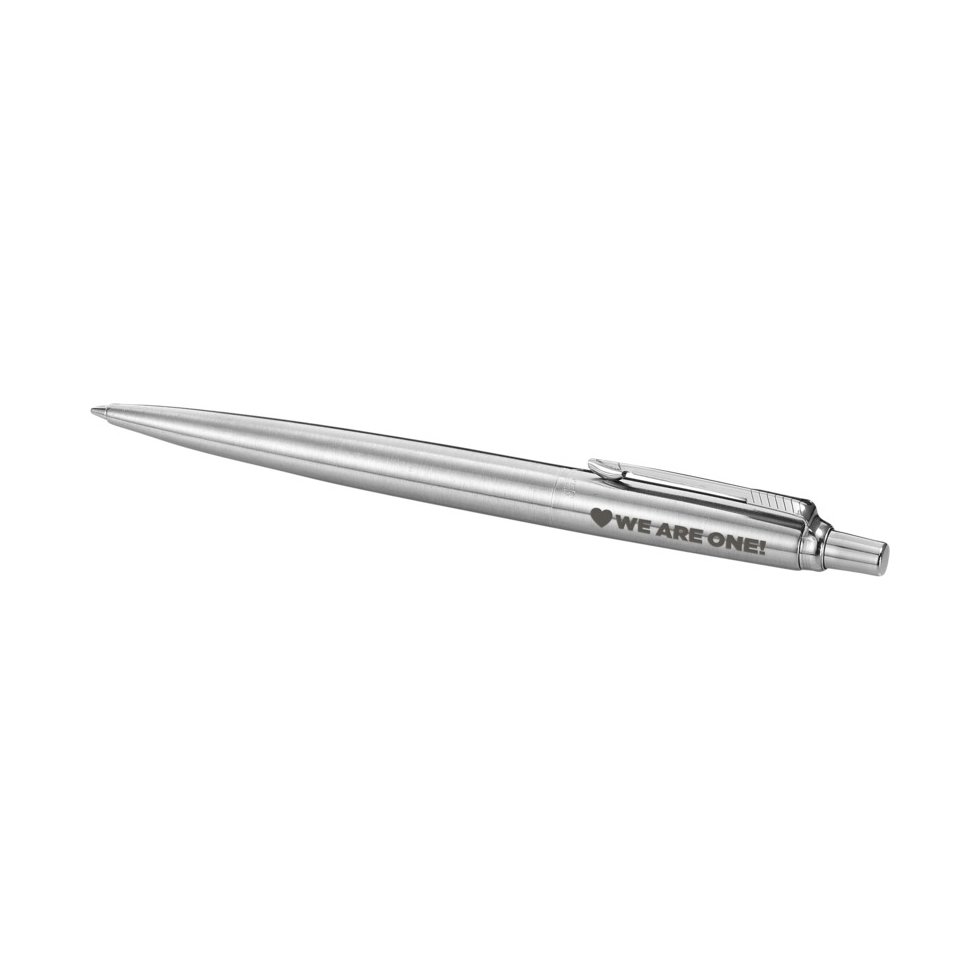 Parker Jotter Stylo-bille Acier Inoxydable Chromé – Encre Bleue + Coffret Cadeau – L'Iconique Stylo Raffiné