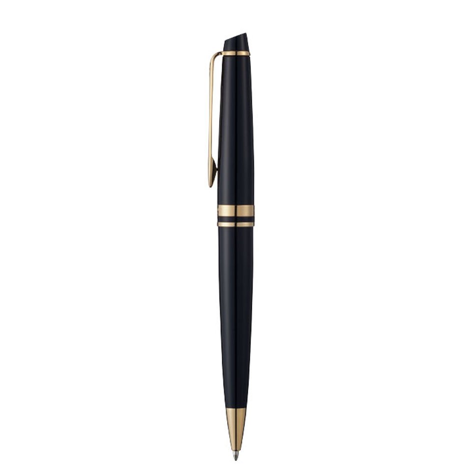 Deluxe Black Chrome Trim Waterman Expert Ballpoint Pen S0952360 New in Box 