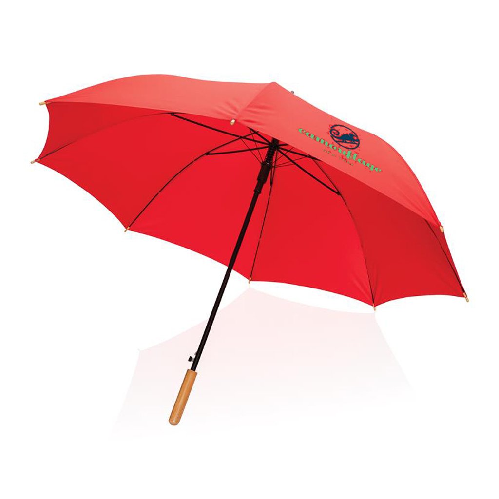 XD Collection 27" automatic bamboo rPET umbrella PrintSimple