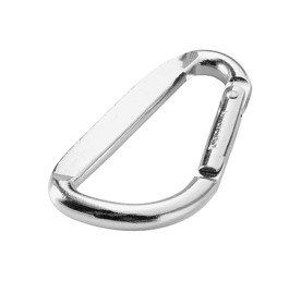 Silver carabiner