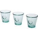 Authentic Copa, set de 3 pièces en verre recyclé de 250 ml