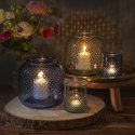 Authentic Estar recycled glass candle holder