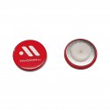 Badge magnet with magnetic closure