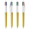 BIC 4 Colours Wood Style ballpoint pen