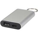 Bullet Arcturus powerbank van 2000 mAh van gerecycled aluminium met sleutelhanger