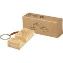 Bullet Bosona bamboo phone stand with keychain
