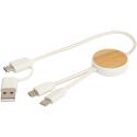 Bullet Chechia 5-in-1 30 cm datasynchronisatie- en 27 W snellaadkabel van gerecycled plastic