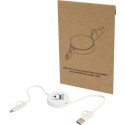 Bullet Citala 5-in-1 recycled plastic 90 cm retractable data sync and 40W fast charge cable