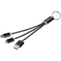 Bullet Metal 3-in-1 Ladekabel mit Schlüsselanhänger
