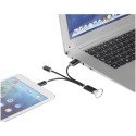 Bullet Metal 3-in-1 oplaadkabel met sleutelhanger
