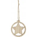 Bullet Natall wooden star ornament