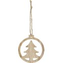 Bullet Natall wooden tree ornament