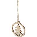 Bullet Natall wooden tree ornament