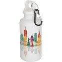 Bullet Oregon 400 ml solid color RCS recycled plastic water bottle with carabiner