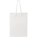 Bullet paper bag 18x9x23 cm with plastic handles - 170 g/m²