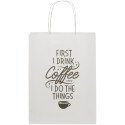 Bullet paper bag 24x9x32 cm with twisted handles - 120 g/m²