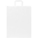 Bullet paper bag 32x12x40 cm with flat handles - 80-90 g/m²