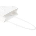 Bullet paper bag 9,5x4x17 cm with plastic handles - 170 g/m²
