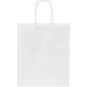 Bullet papieren tas 18x8x21 cm met gedraaide handgrepen - 80 g/m²