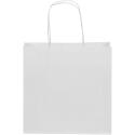 Bullet papieren tas 24x9x24 cm met gedraaide handgrepen - 120 g/m²