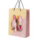 Bullet papieren tas 31x12x41 cm met plastic handgrepen - 170 g/m²