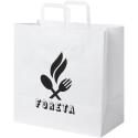 Bullet papieren tas 34x20x35 cm met platte handgrepen - 80-90 g/m²