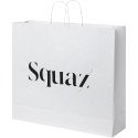 Bullet papieren tas 49,5x14x44 cm met gedraaide handgrepen - 90-100 g/m²