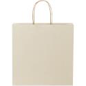 Bullet papieren tas van landbouwafval 31x12x31 cm met gedraaide handgrepen - 150 g/m²