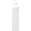 Bullet papieren wijntas 12x9x37 cm met plastic handgrepen - 170 g/m²