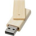 Bullet Rotate 16GB bamboo USB flash drive