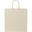 Bullet sac en papier de déchets agricoles 31x12x31 cm avec poignées torsadées - 150 g/m²