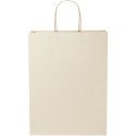 Bullet sacs en papier de déchets agricoles 31x12x41 cm avec poignées tordues - 150 g/m²