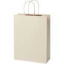 Bullet sacs en papier de déchets agricoles 31x12x41 cm avec poignées tordues - 150 g/m²