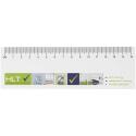 Bullet Sticky-Mate® Haftnotizen mit gedrucktem 15 cm Lineal aus recyceltem Material