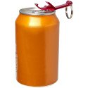 Bullet Tao fles- en blikopener van RCS gerecycled aluminium met sleutelhanger