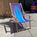 Comfort deckchair with armrest express