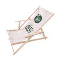 Comfort deckchair with armrest