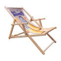 Comfort deckchair with armrest