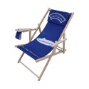 Comfort drink deckchair with armrest & cup holder