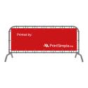 Crowd barrier banners