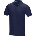 Elevate NXT Graphite men's polo shirt from organic textiles