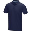 Elevate NXT Graphite men's polo shirt from organic textiles
