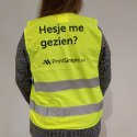 Het gele PrintSimple veilgheidshesje