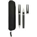 Luxe Carbon ballpoint pen gift set, black ink