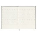 Moleskine 12 mois agenda hebdomadaire à couverture rigide XL