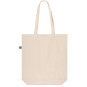Premium 145 g/m² Fairtrade shopper with long handles and a gusset