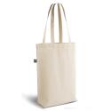 Premium 145 g/m² Fairtrade tas met lange hengsels en gusset